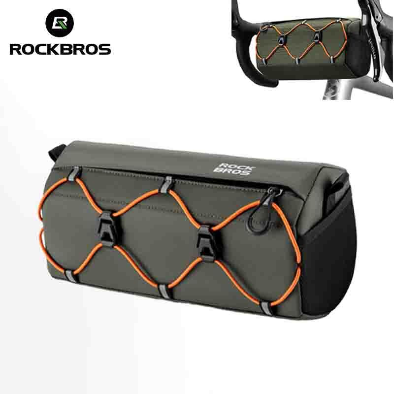 ROCKBROS Bike Front Handlebar Bag 2.2L Capacity Reflective Portable Storage Bag