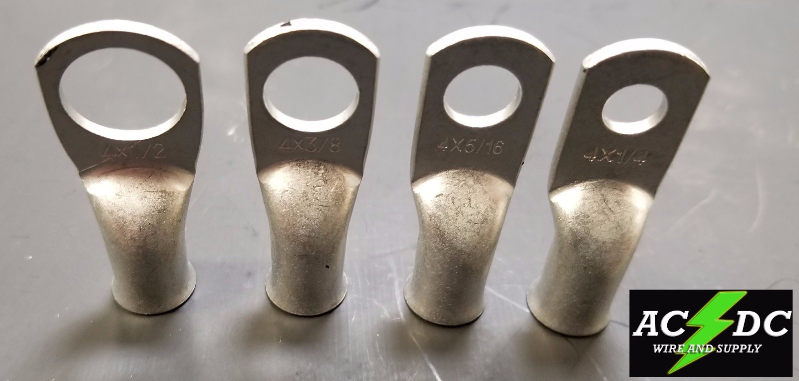 AC/DC WIRE TINNED Copper Lug Ring Terminals Battery Wire Welding Cable AWG