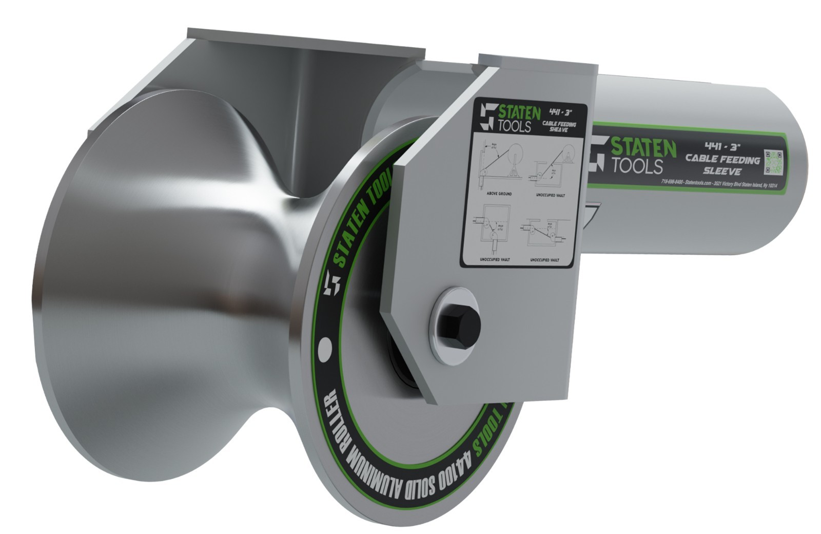 Staten Tools 441-3" Feeding Sheave For Greenlee Pullers 640,6801,6001