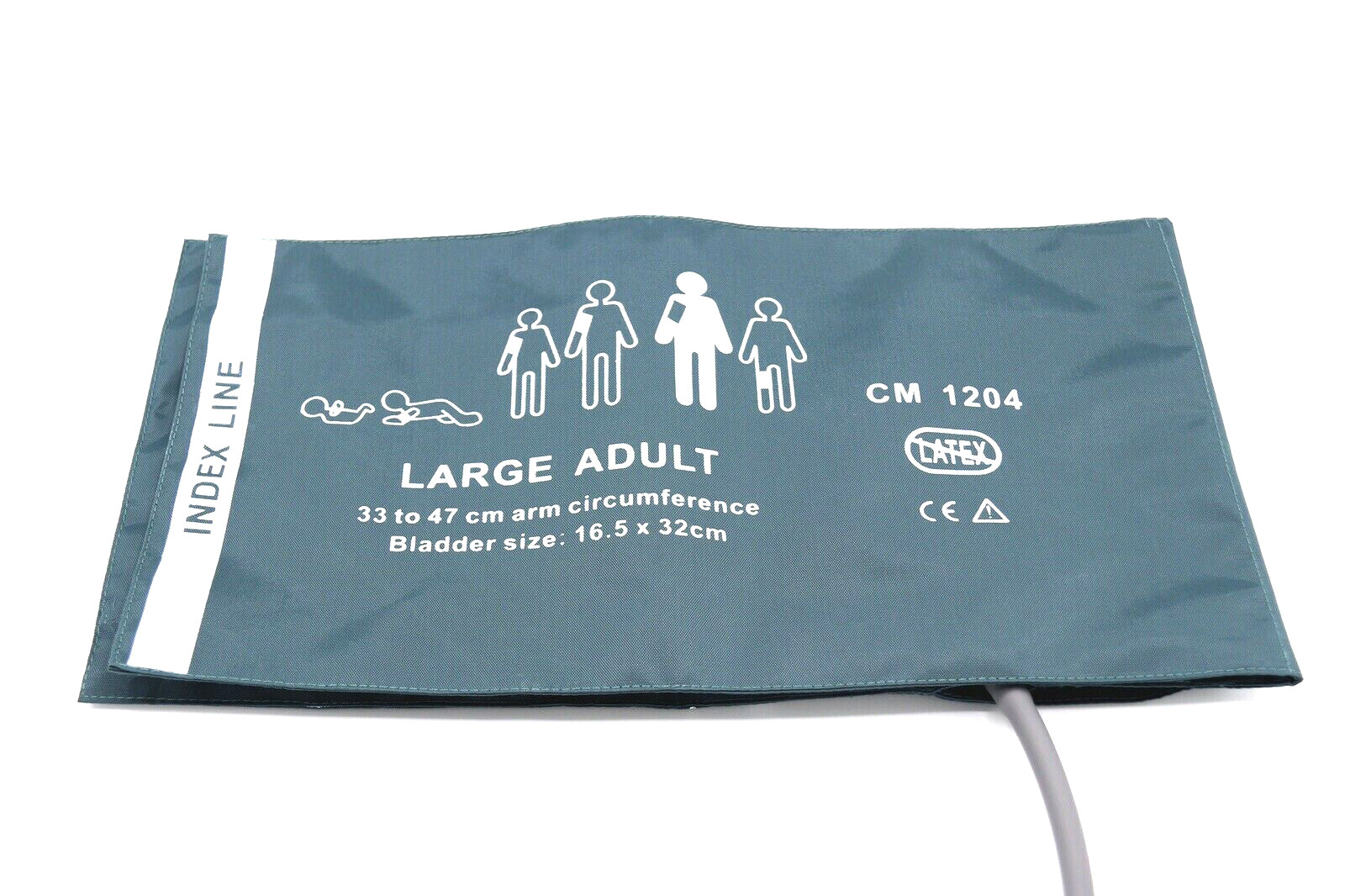 NIBP Cuff Reusable Large Adult Single Hose 33-47cm - Same Day Shipping