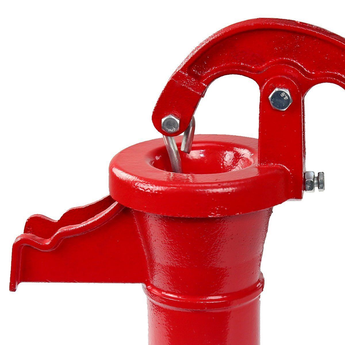 XtremepowerUS Antique Pitcher Hand Pump Red Operated 25' Outdoor Patio Water