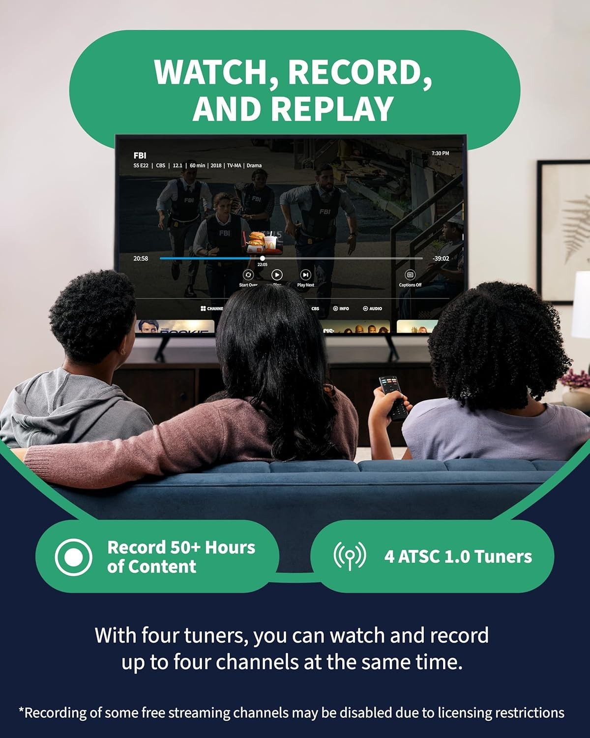 Tablo 4 Tuner Over-the-Air Digital Video Recorder - White (Open Box)