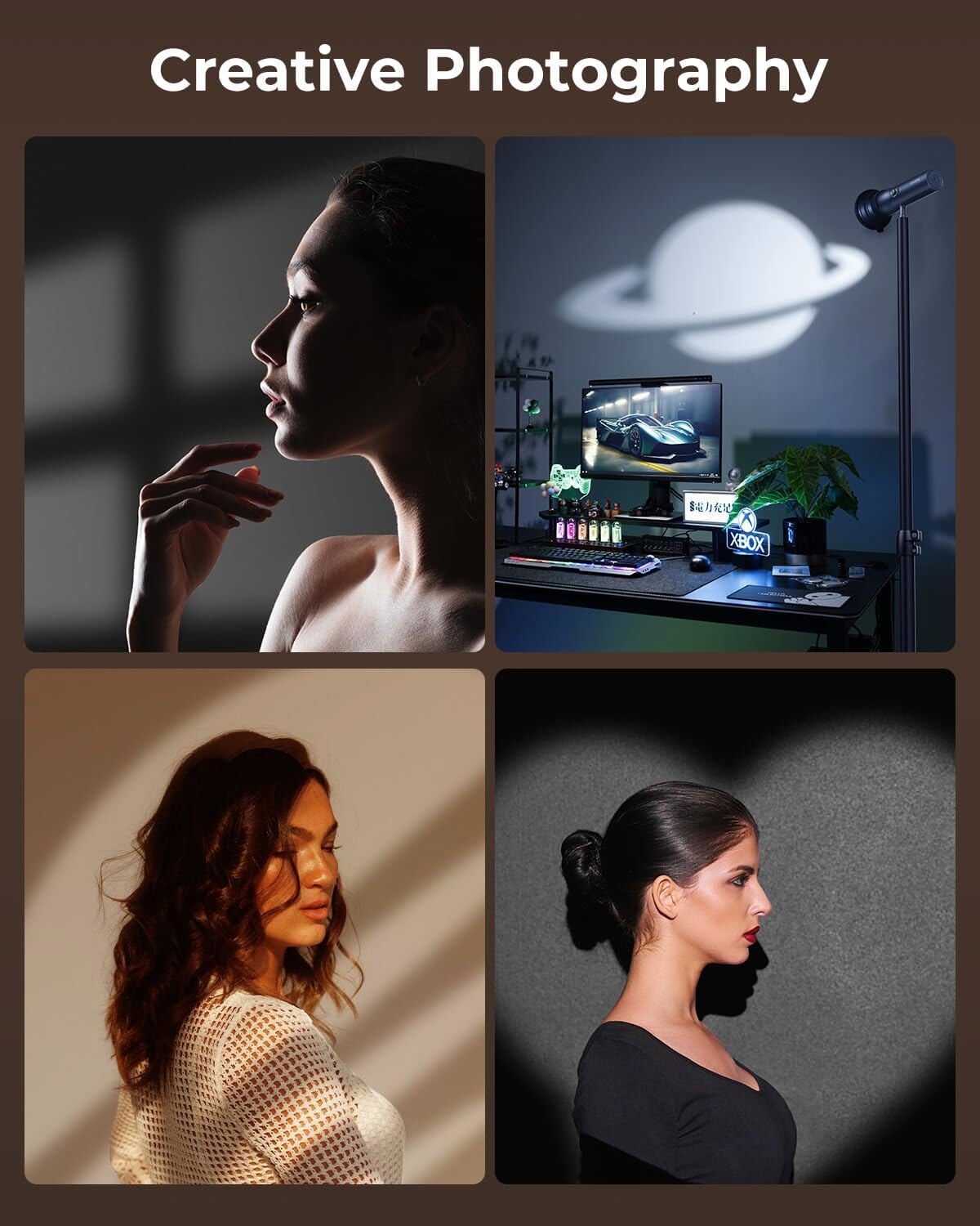 SmallRig RF 10C Portable Hand Focusable LED Video Light with 20 Pcs Filters