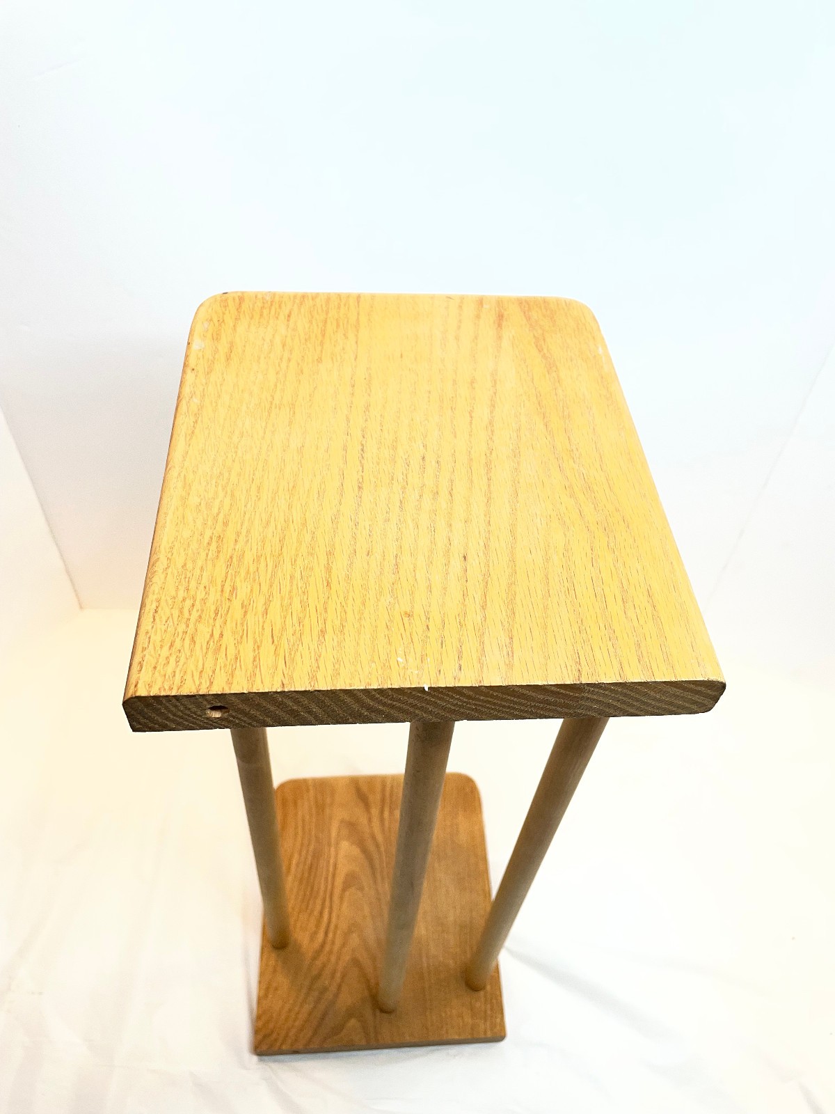 Vintage Wooden Tabletop Book Rack Stand Trough Desktop Organizer Shelf 18.75"