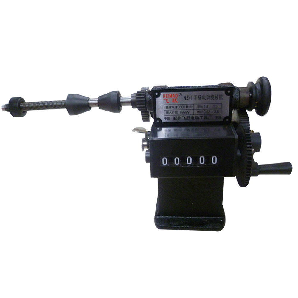 Dual Purpose Manual Coil Winder Machine Counter Wire Coil Winding Tool 0-99999