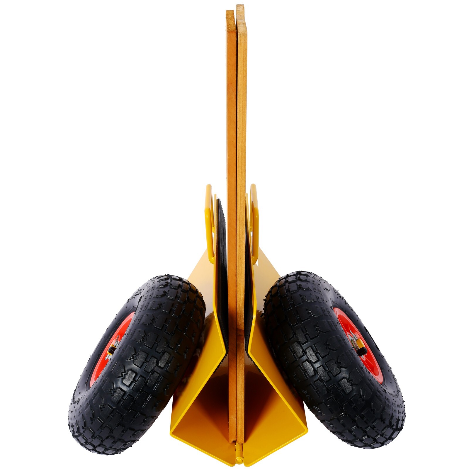 Heavy Duty Panel Dolly Slab Dolly Cart w/ Handle & 10" Peneumatic Tires Wheels