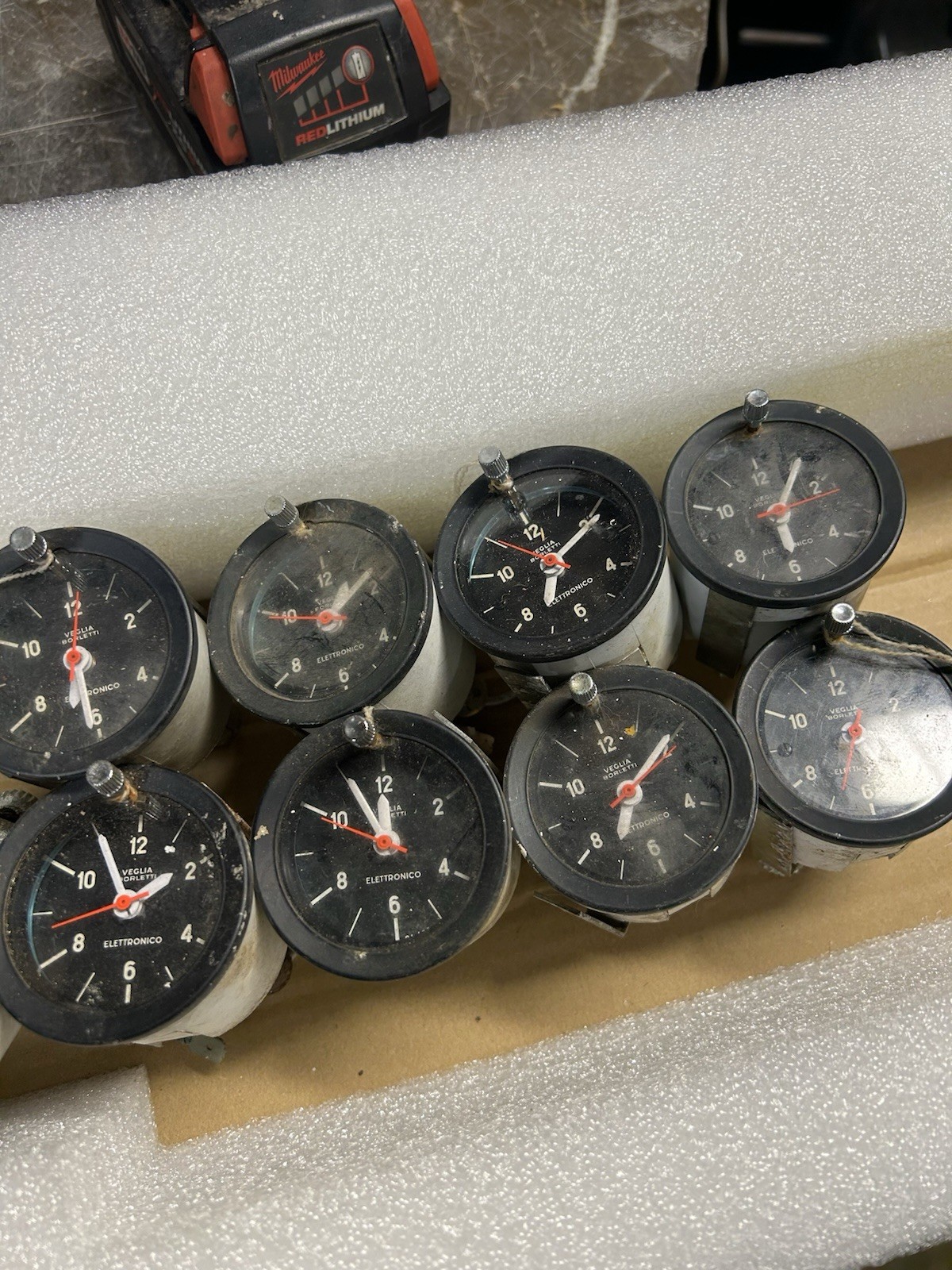 Original 1970 1971 1974 Ferrari 246 Dino Veglia Borletti Elettronico Clock Gauge