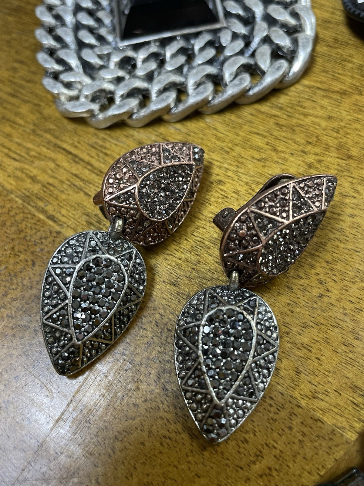 Heidi Klum Signed Jewelry Lot. 2 Necklaces & 2 Pr Earrings