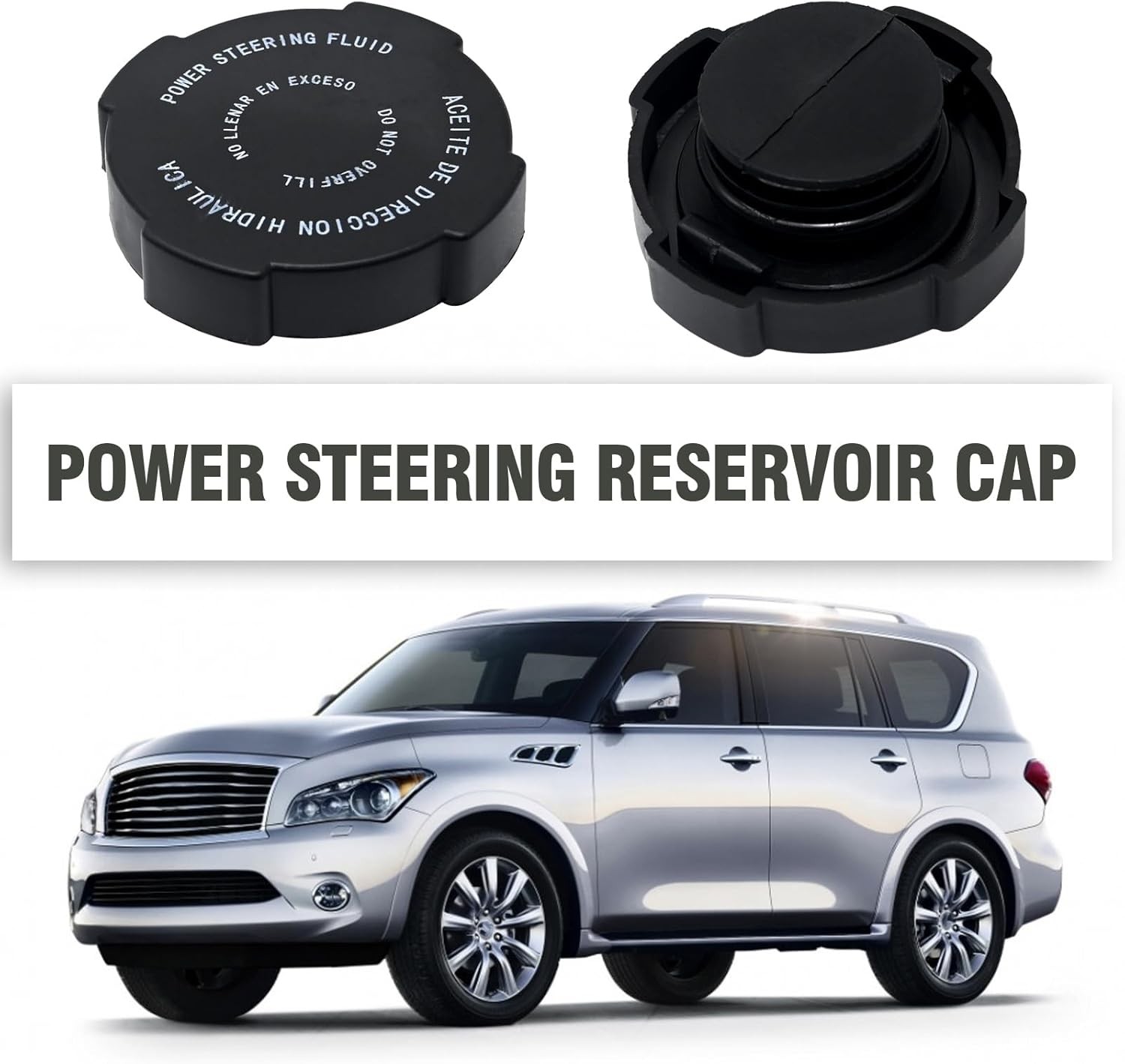 Power Steering Reservoir Cap Replacement for Qx56 Replacement for Altima Armada