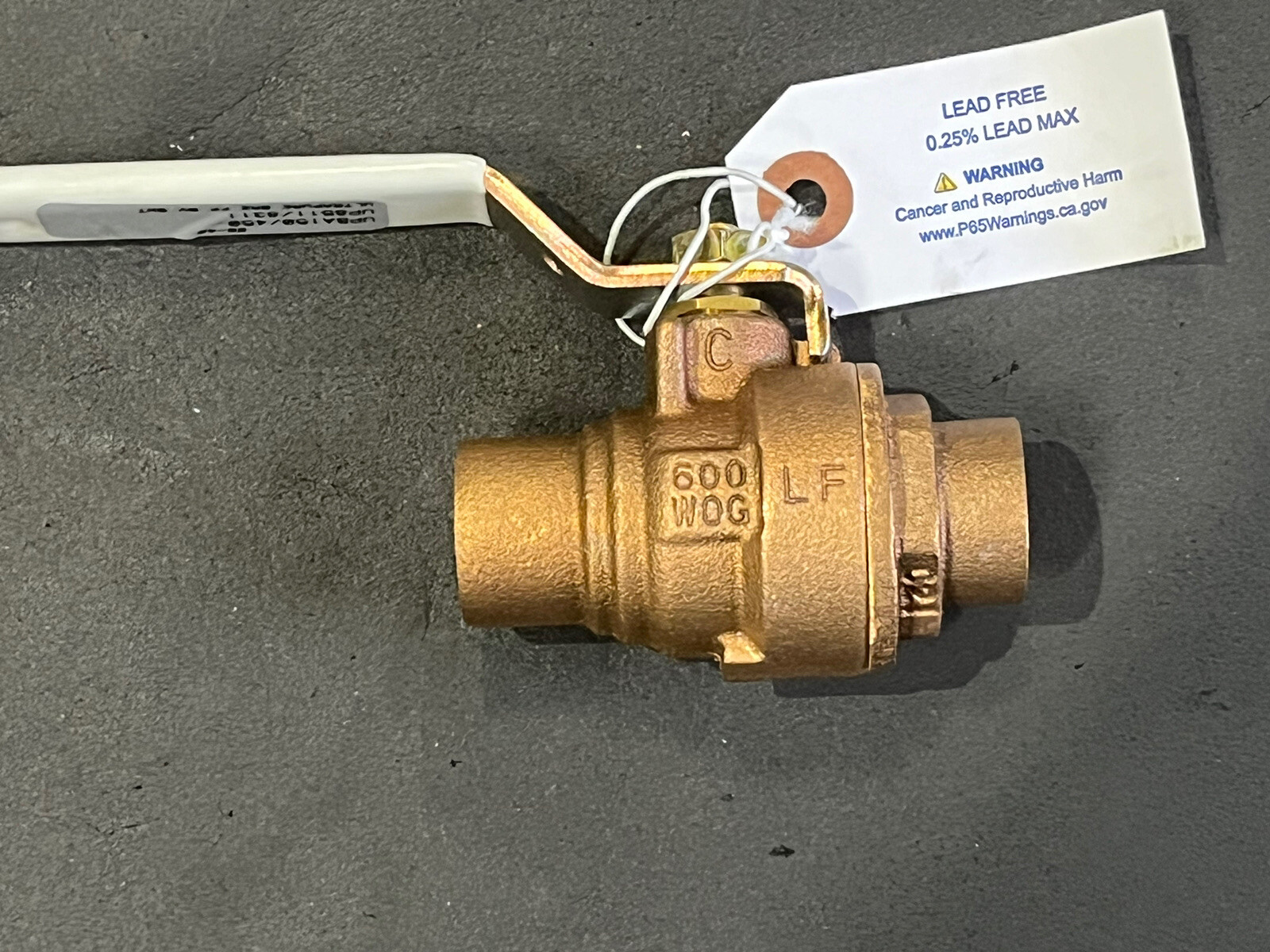 Box 6) 3/4" CxC Full-Port Lead-Free Bronze Ball Valve 600WOG 150WSP, MADE IN USA