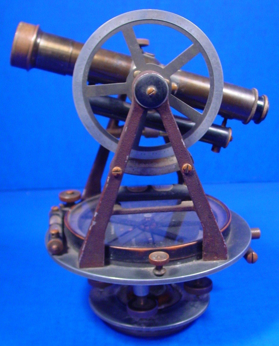 1903 Lietz Cyclotomic Reconnaissance Transit w/box - Rare alum., unique to Lietz