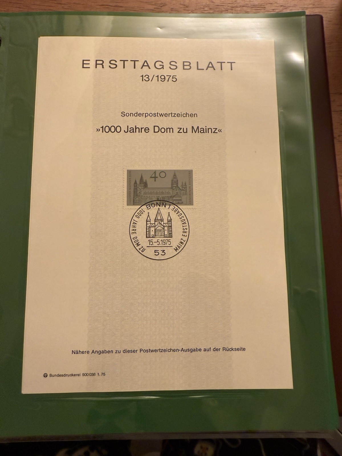 Lot Of 76 German ERSTTAGSBLATT Sonderpostwertzeichen Stamp Sheets 1974-1977 RARE