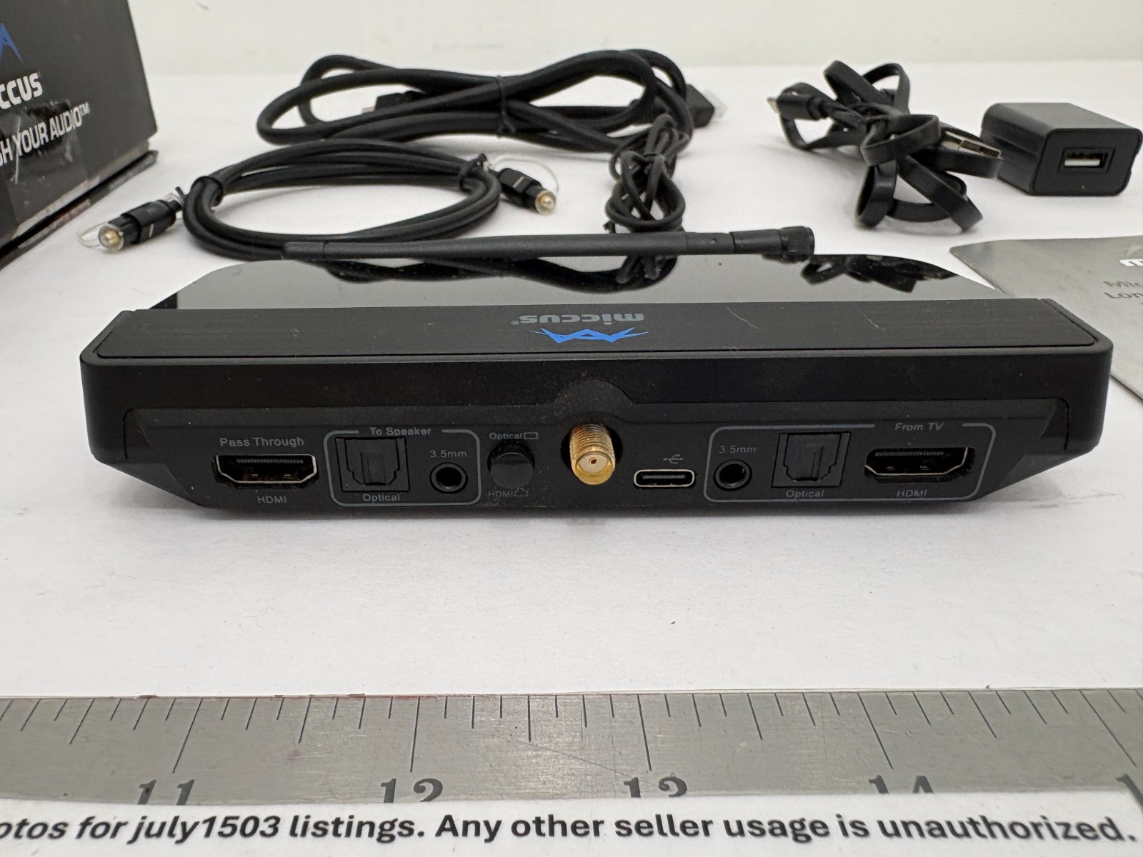 (1) Miccus Home RTX Pro Long Range Wireless Audio Bluetooth APTX - MHRTX-PRO