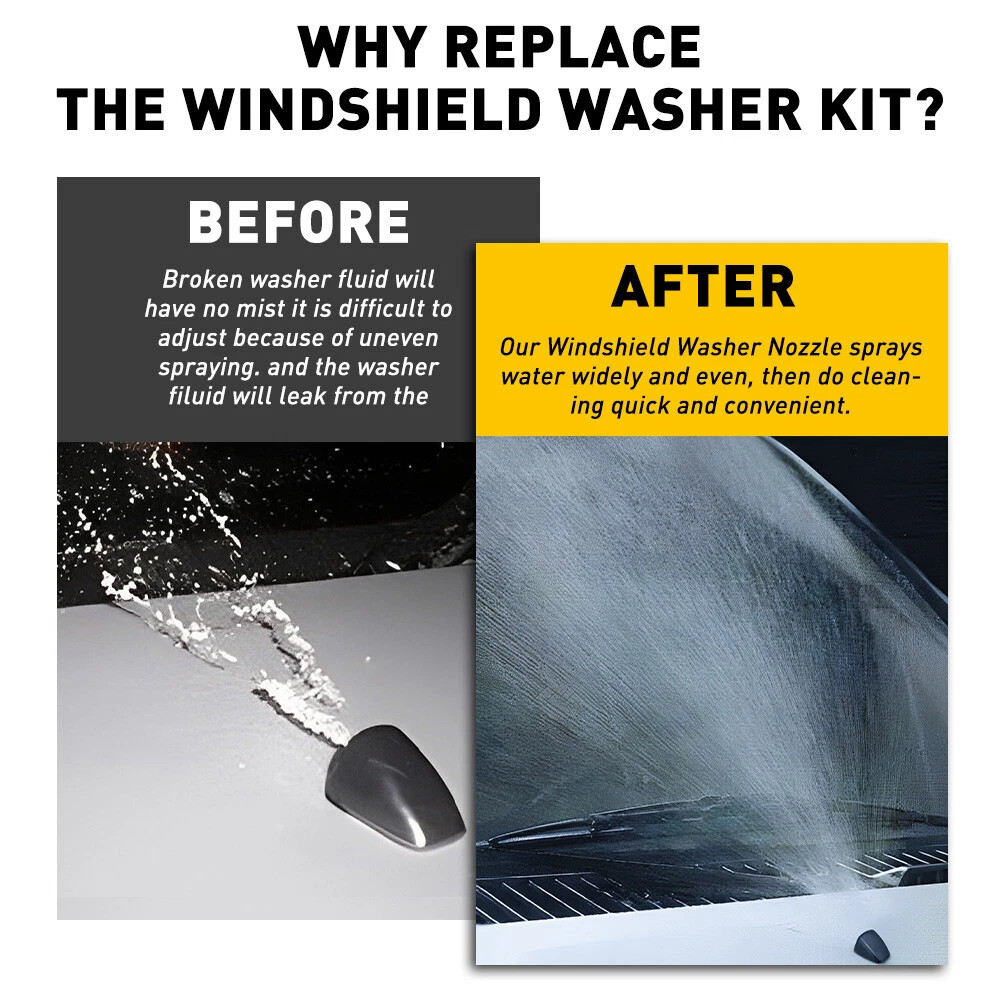 Windshield Wiper Washer Jet Spray Nozzle For Ford F250 F350 F450 F550 2008-2010