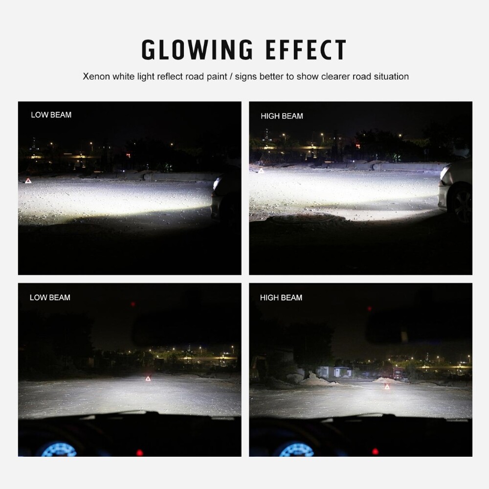 6-sides H11/H9/H8 LED Headlight High/Low Beam Bulbs Super Bright 6500K 3600000LM