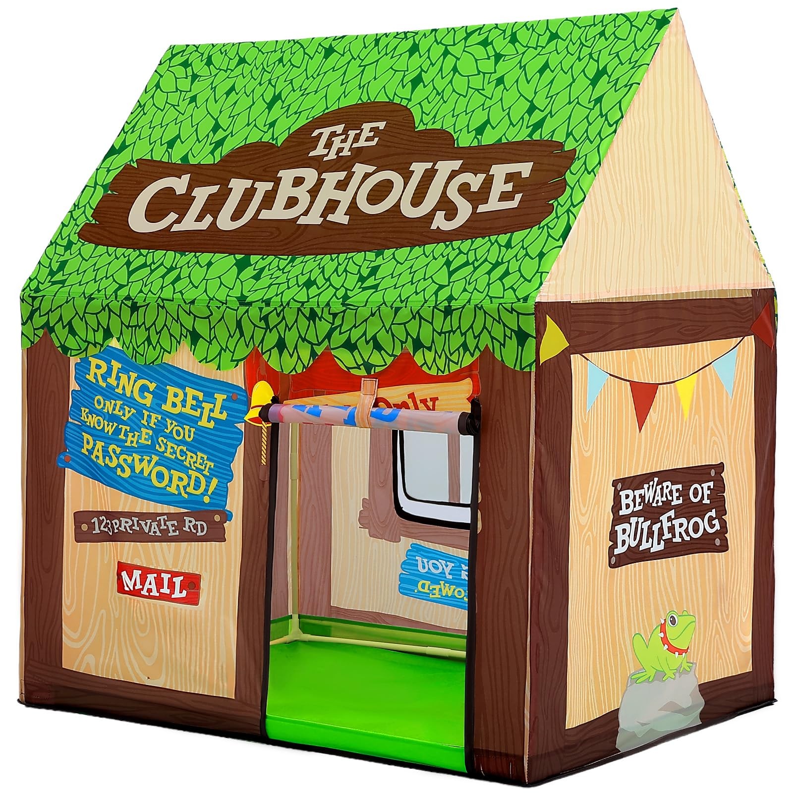 SweHouse Kids Play Tent Indoor Clubhouse Tent for Toddler with Roll-up Door  ...