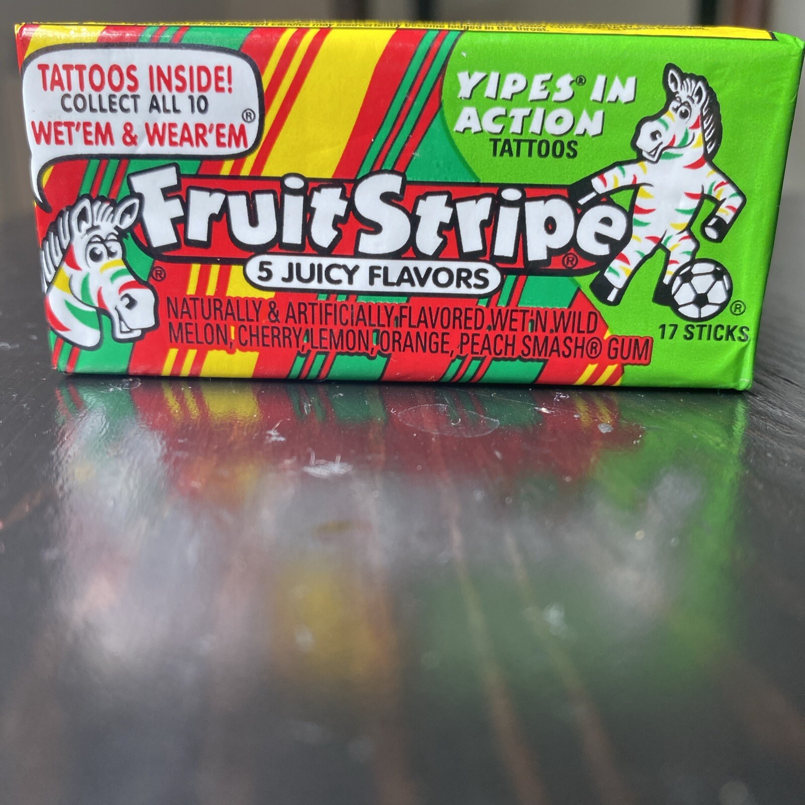 Fruit Stripe Gum Sealed Pack Discontinued Collectible Only Non-Consumable