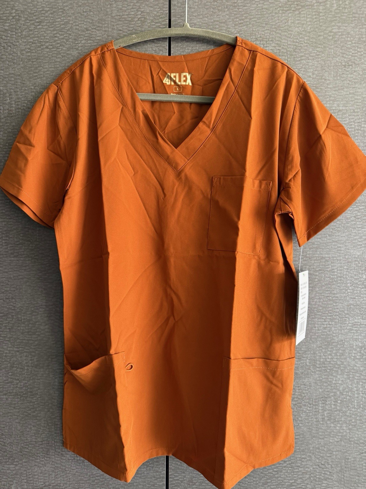 4Flex Scrub Set Size Large in Cinnamon color Top and Pants