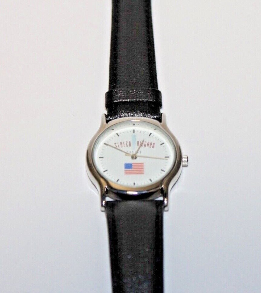 Seneca Niagara Casino Watch W/Black Band-Unisex-Never Worn-Needs Battery