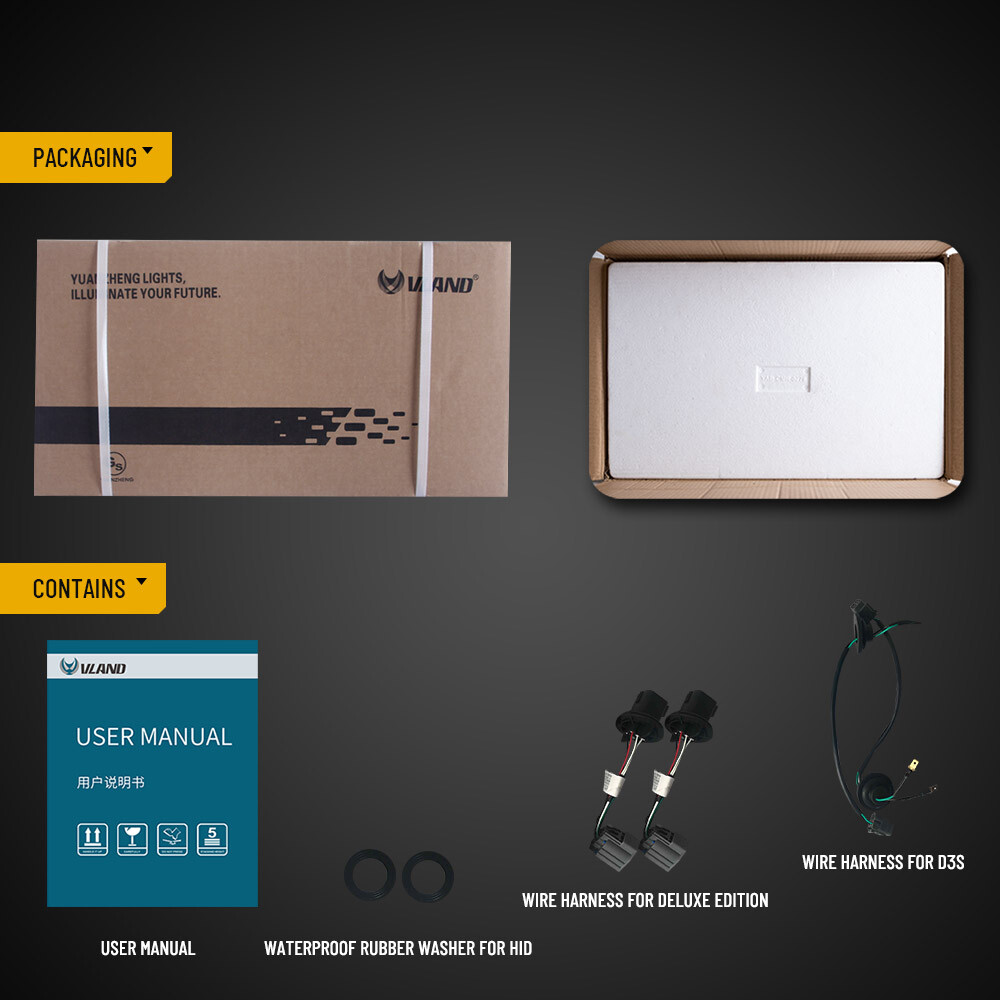 For 2014 2015 Chevy Camaro Upgrade 6th Gen Style Headlights Projector LED DRL'S