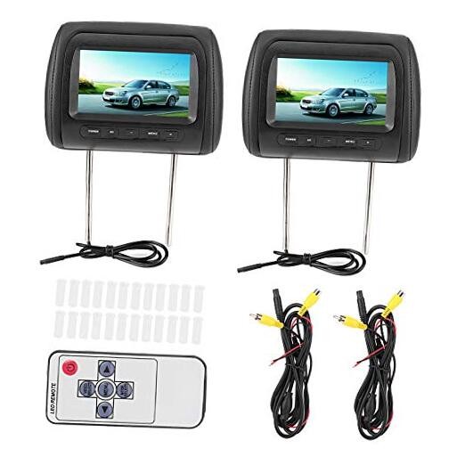 2pcs Headrest Monitor 7 Inch-Headrest DVD Player - Dual Portable DVD Player