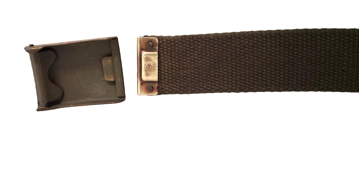 Vintage Bundeswehr Military German Web Trouser Belt Canvas Combat, approx. 37"
