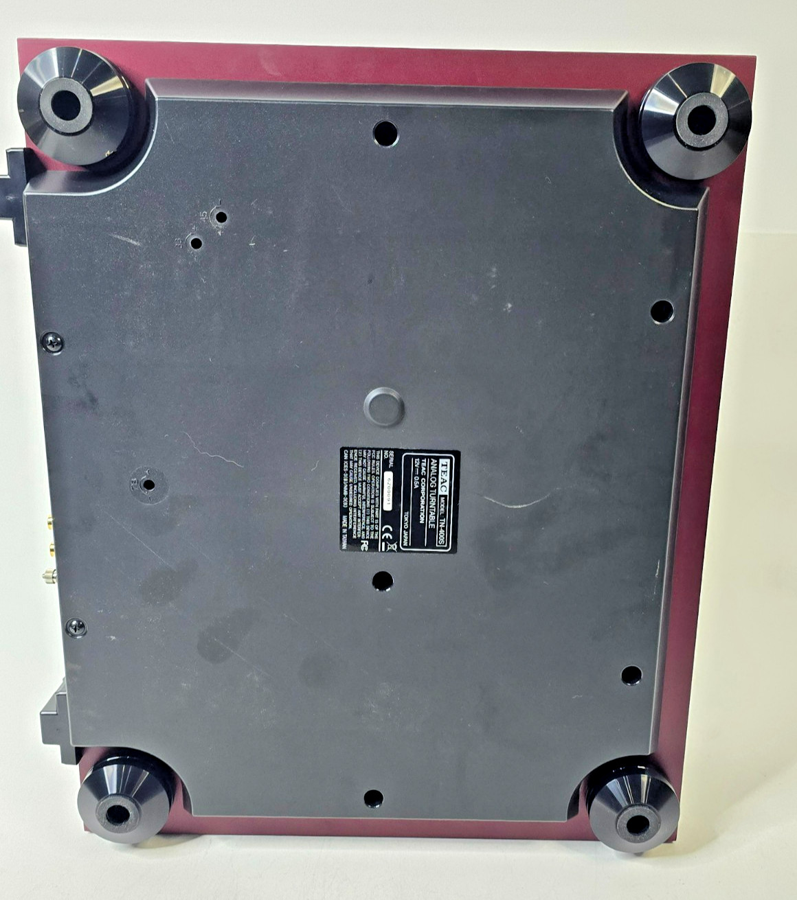 TEAC TN-400S Analog USB Turntable Record Player Cherry Red