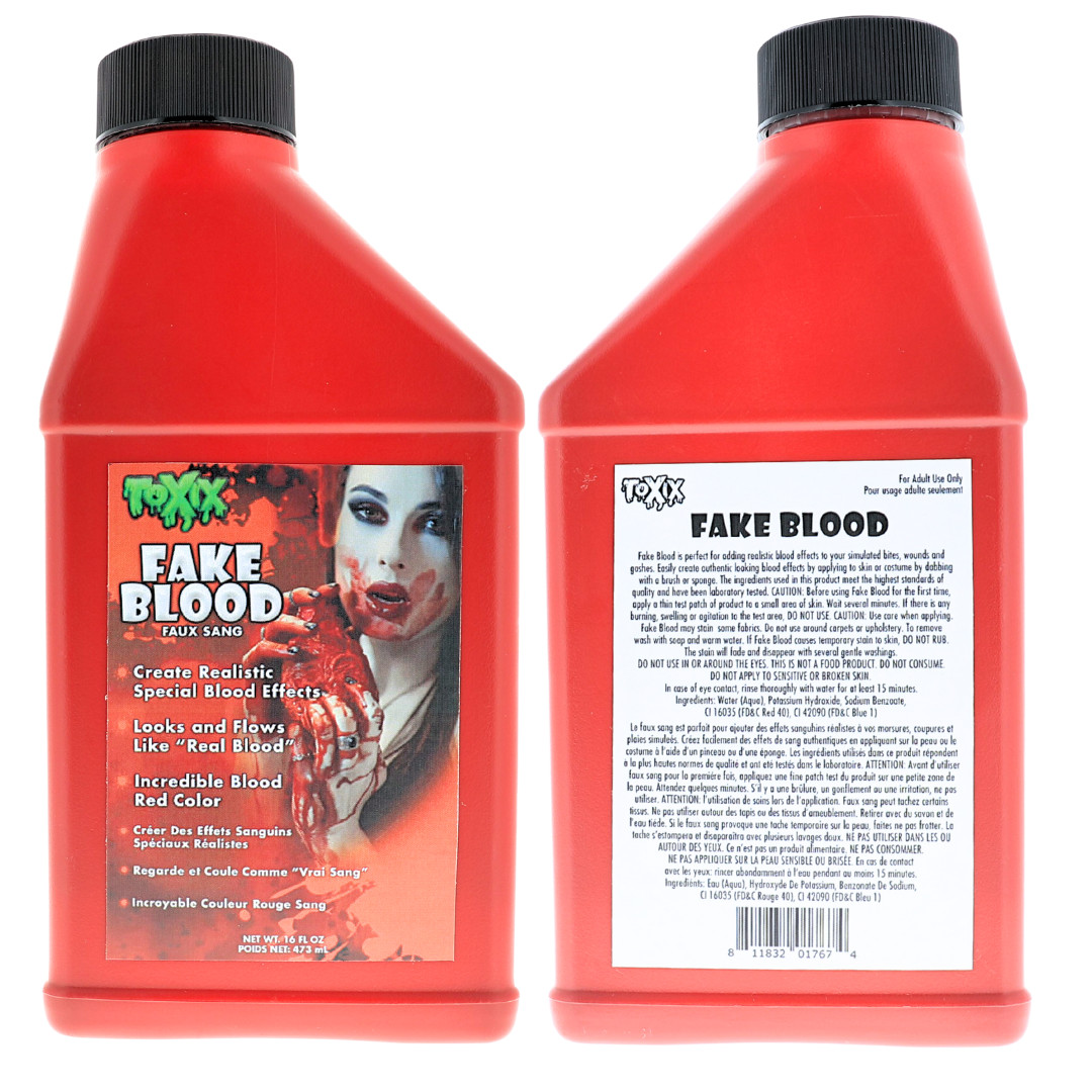 Fake Blood 16 Oz TOXIX - Monster Gore, Vampire Blood, Halloween, Cosplay, SFX