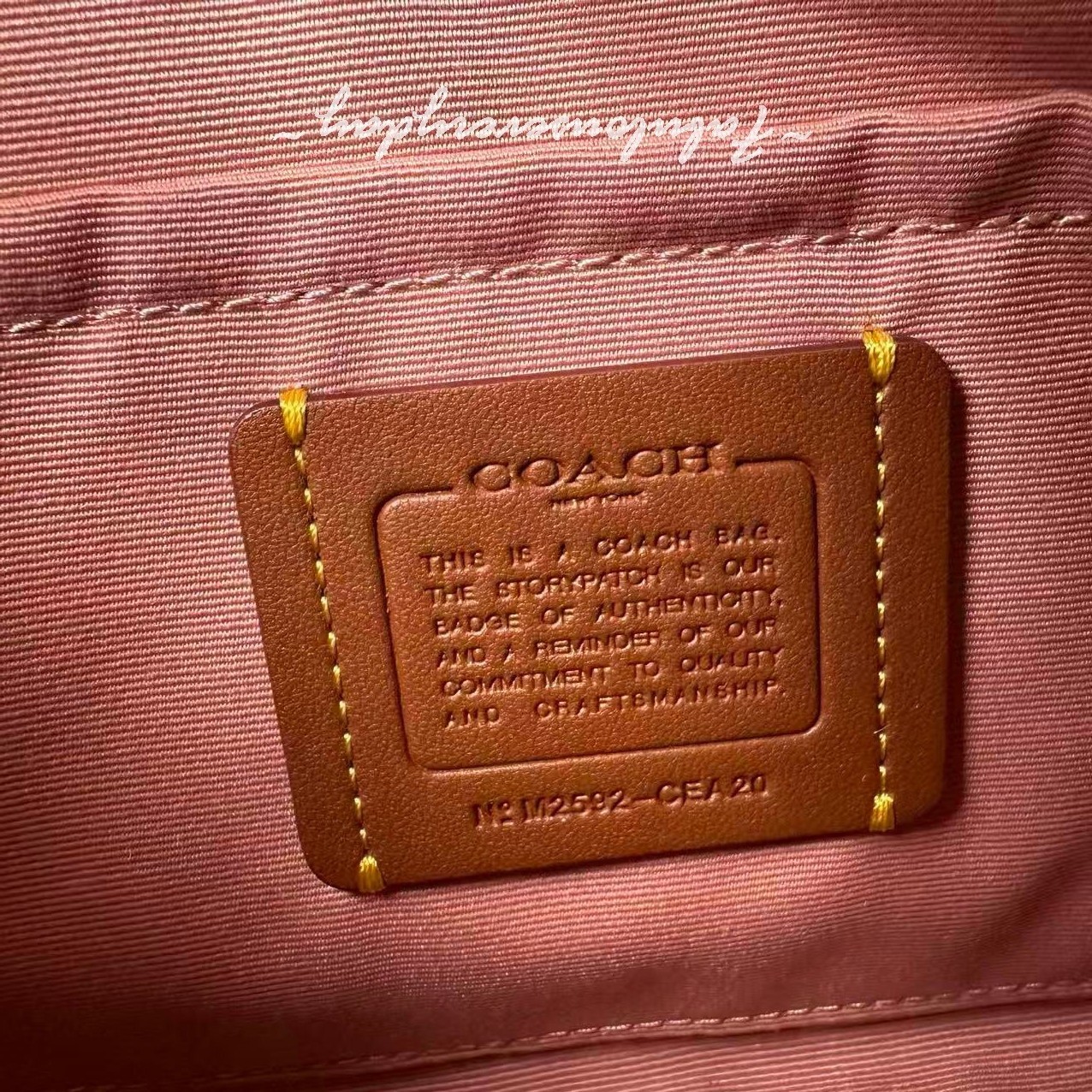 Coach Teri Shoulder Bag Signature Canvas With Charms Gold/Powder Pink CEA20 NWT