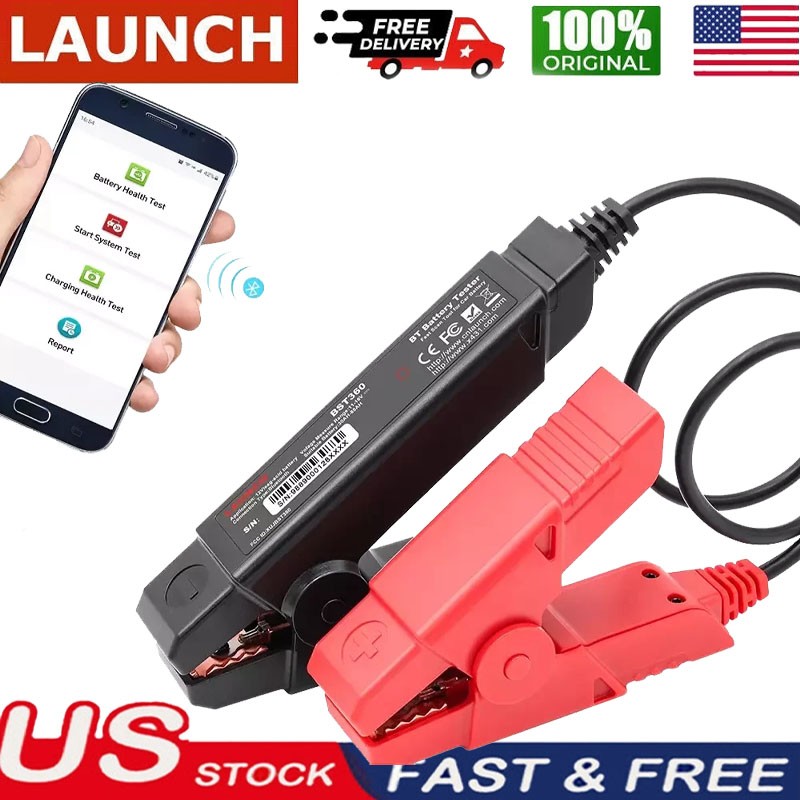LAUNCH X431 BST360 Battery Tester Clip Analyzer Bluetooth 12V 2000CCA Voltage*^