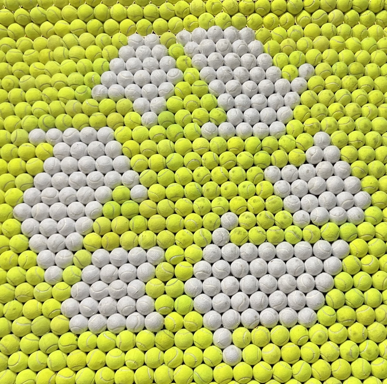 100 Recycled Tennis Balls Pre Cut to Fit Chair Legs - Free Shipping!