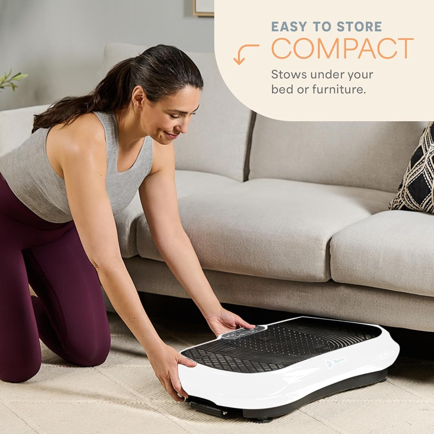 Lifepro Waver Vibration Plate – Full-Body Workout Machine with Bands & Remote