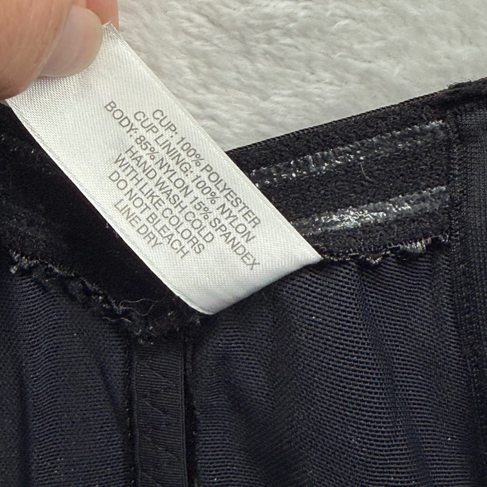 Cabernet Black Strapless Underwire Bodysuit Shaper 38C Style 8609 Sweetheart