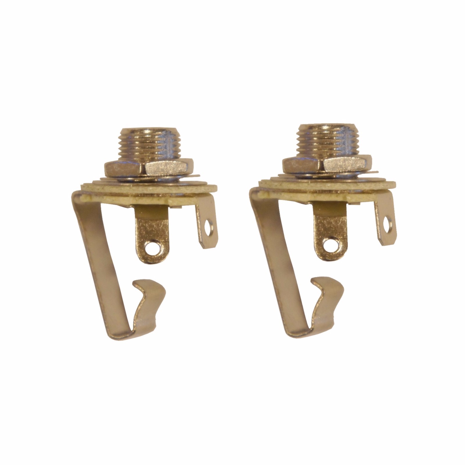 (2) Pack 1/4 Inch Instrument Guitar Audio Phone Phono Jack Mono Open Circuit