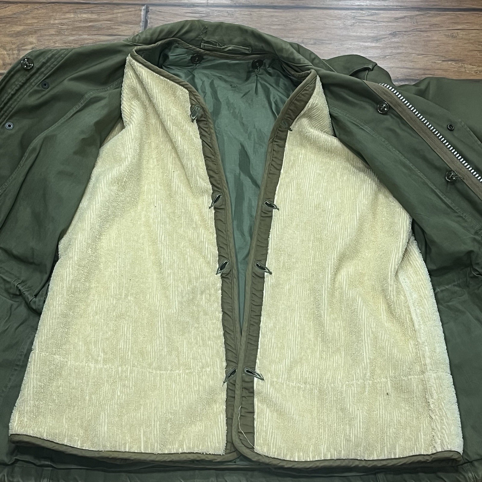 Vintage M-1951 Field Jacket OG 107 Mens Small Regular W/Liner Military READ!!!!