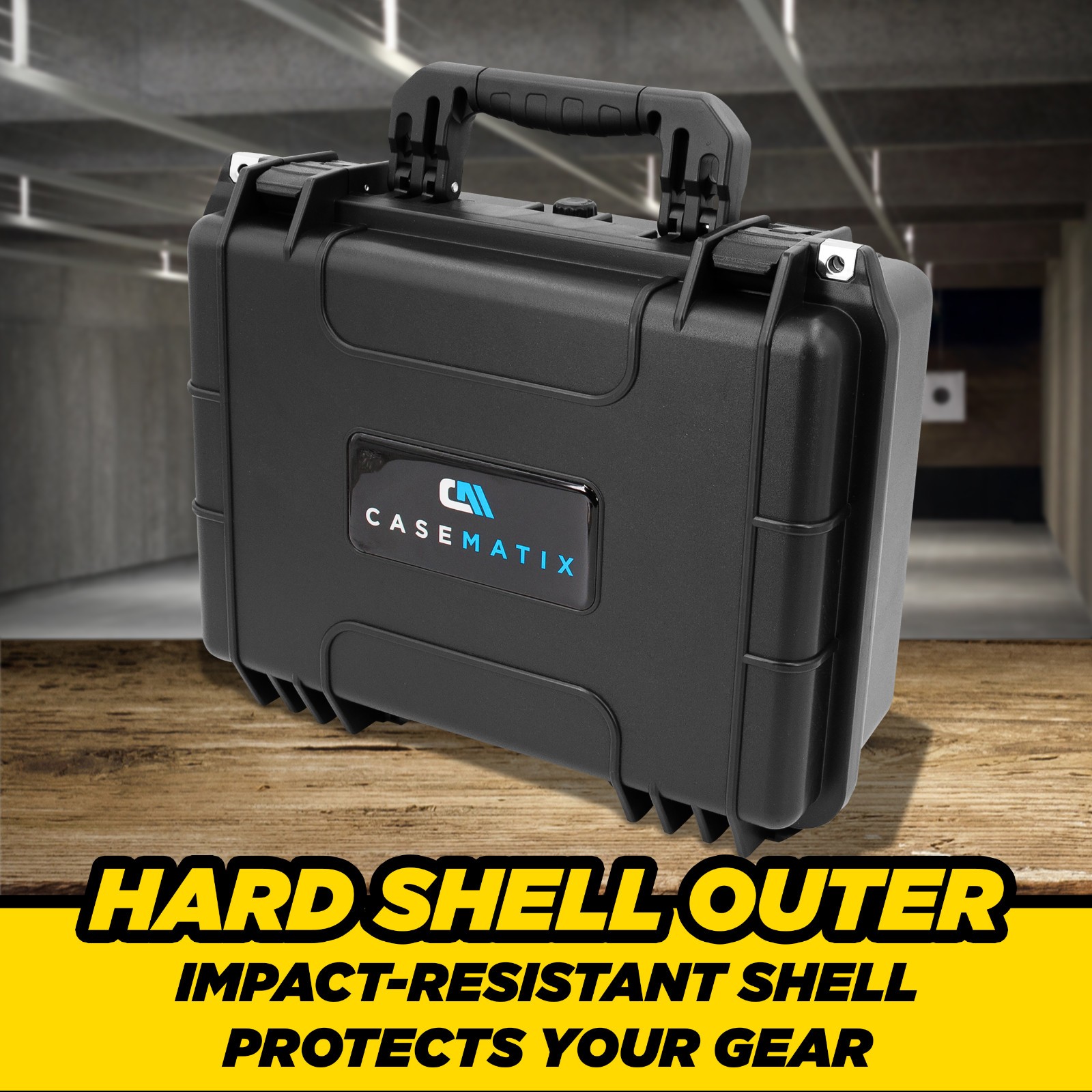 CASEMATIX Hard Case for Caldwell Claycopter Target Launcher Waterproof Case Only