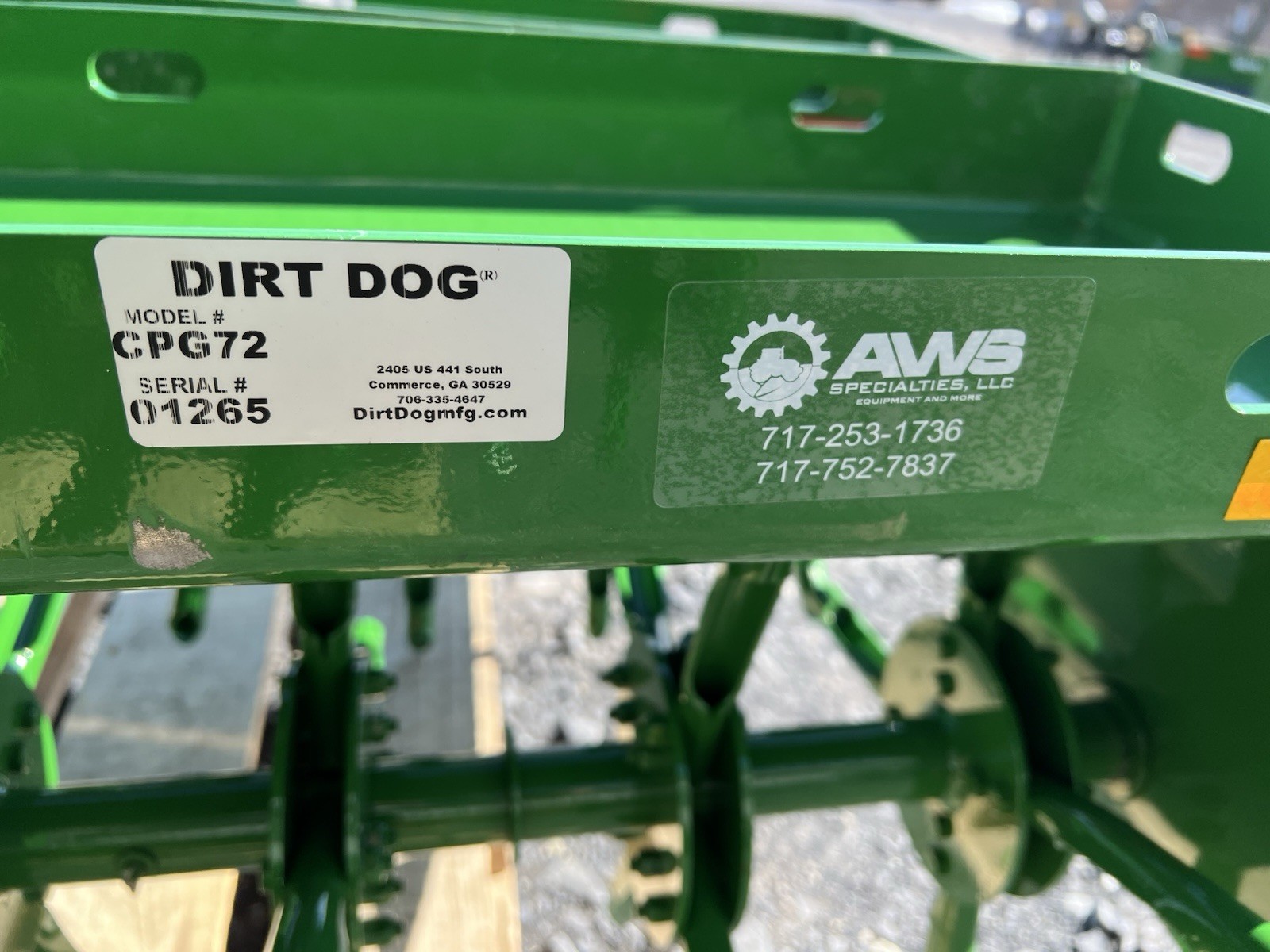 New Dirt Dog Plug Core Aerator 6' in Green