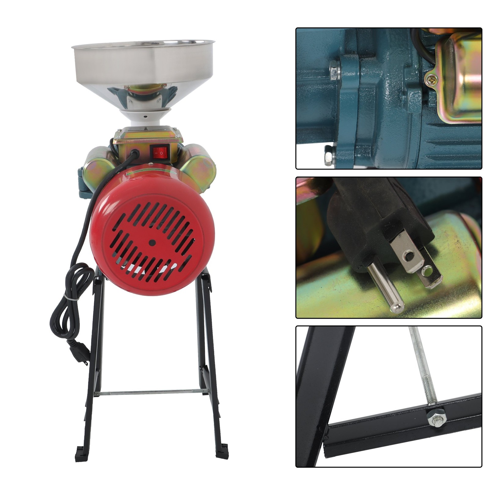 110V Electric Grinder Grain Mill Corn 3000W Wheat Feed Flour Cereal Grain Mills