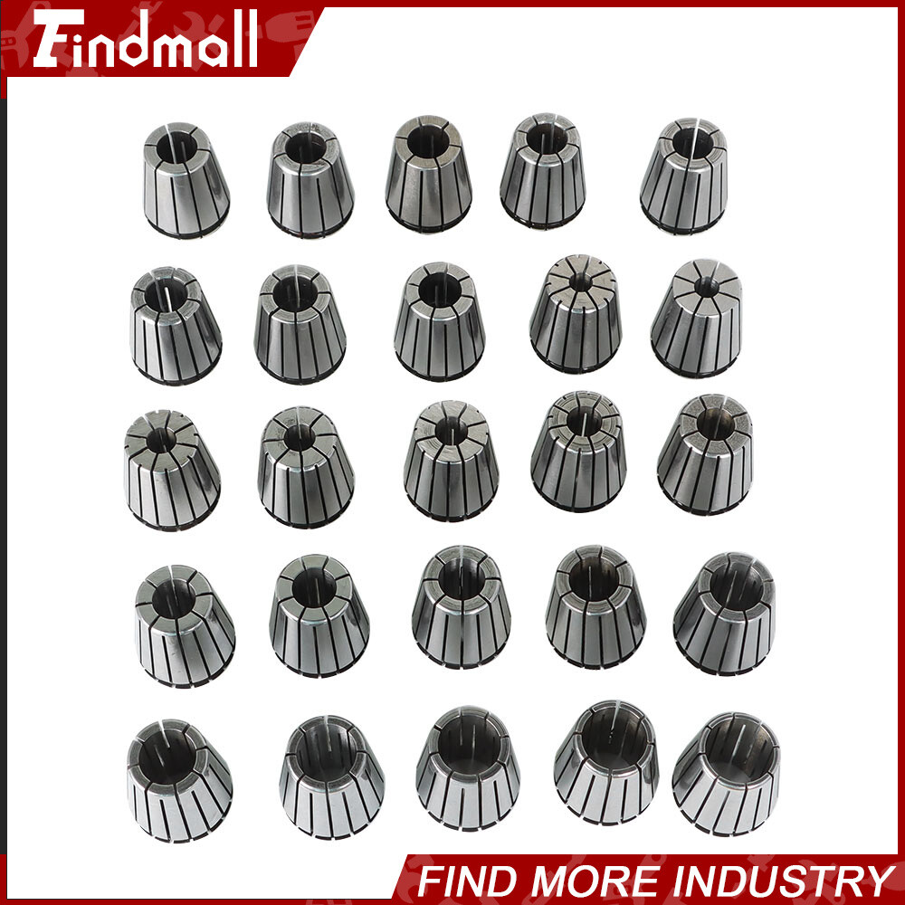 25 Pack Collet Set ER32 Collet Chuck 1/16 inch-3/4 inch Holder Spring Collet Set