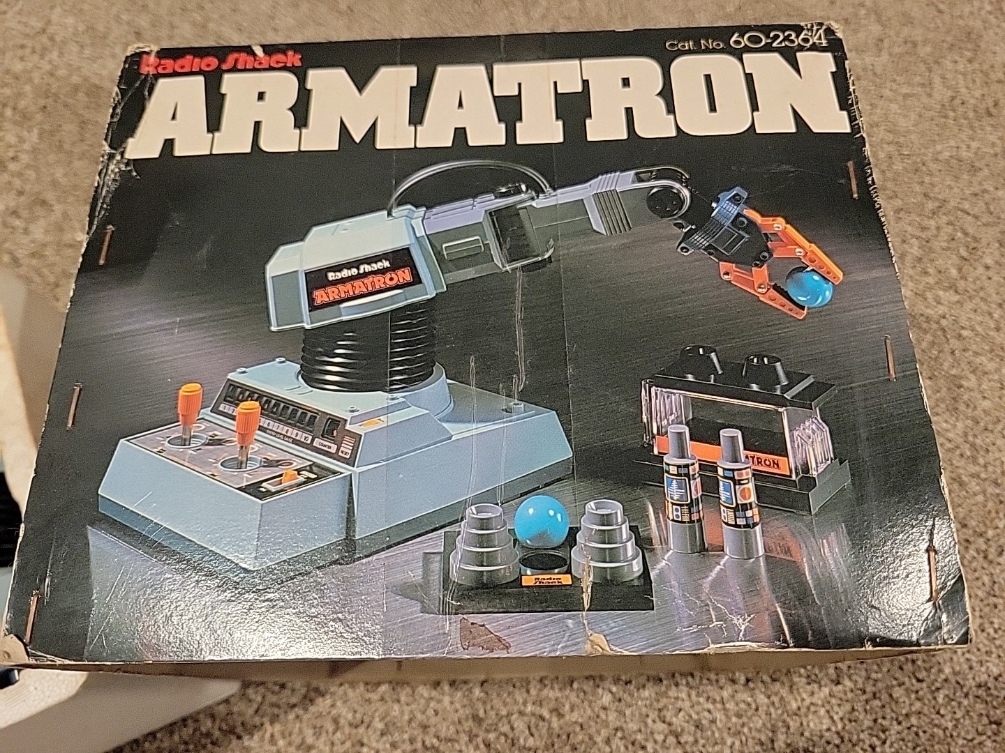Vintage Radio Shack Armatron Robot Arm Toy In Original Box 60-2364 H1