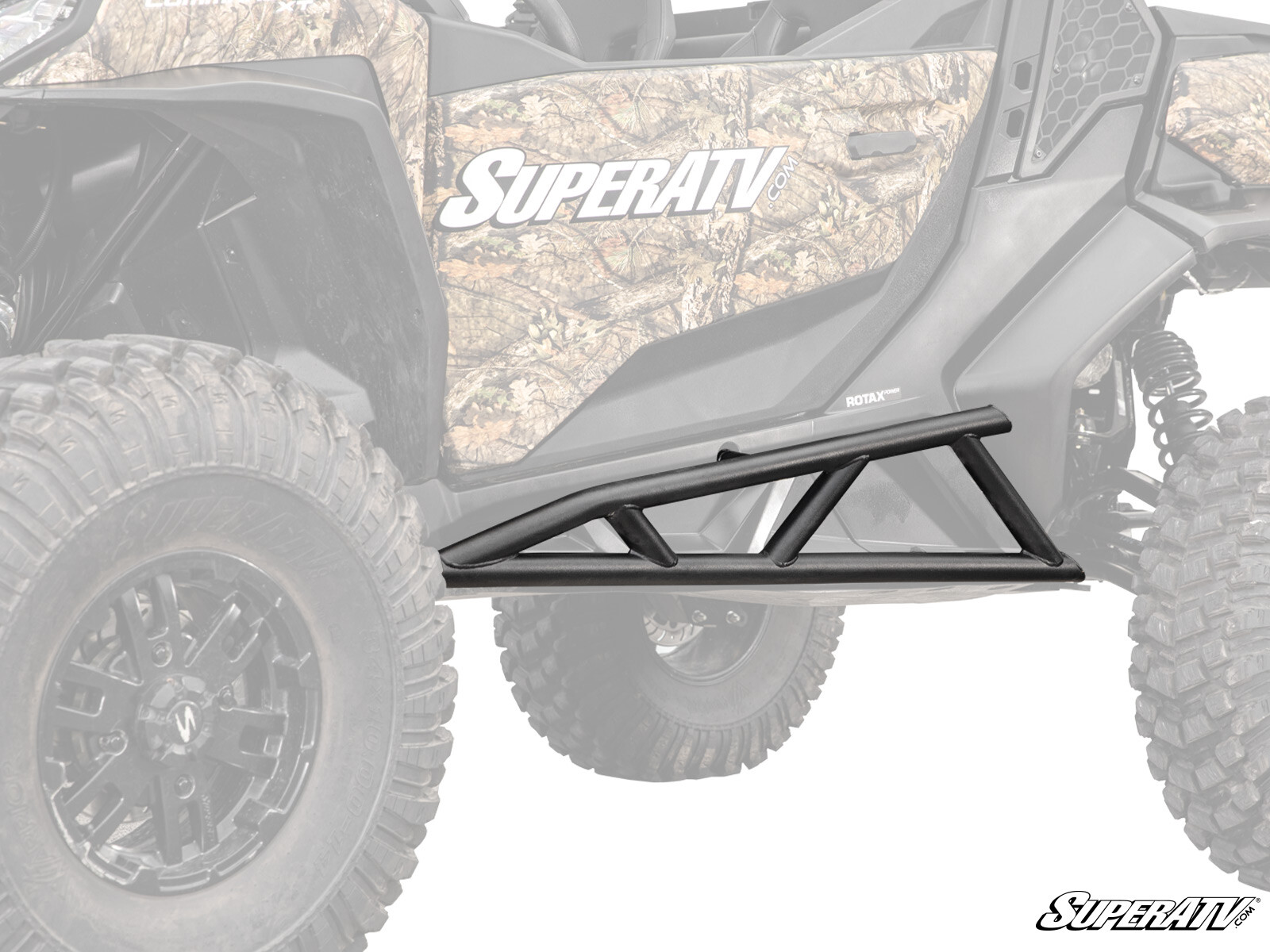 SuperATV Heavy Duty Nerf Bars for Can-Am Commander 1000 (2021+) - Black