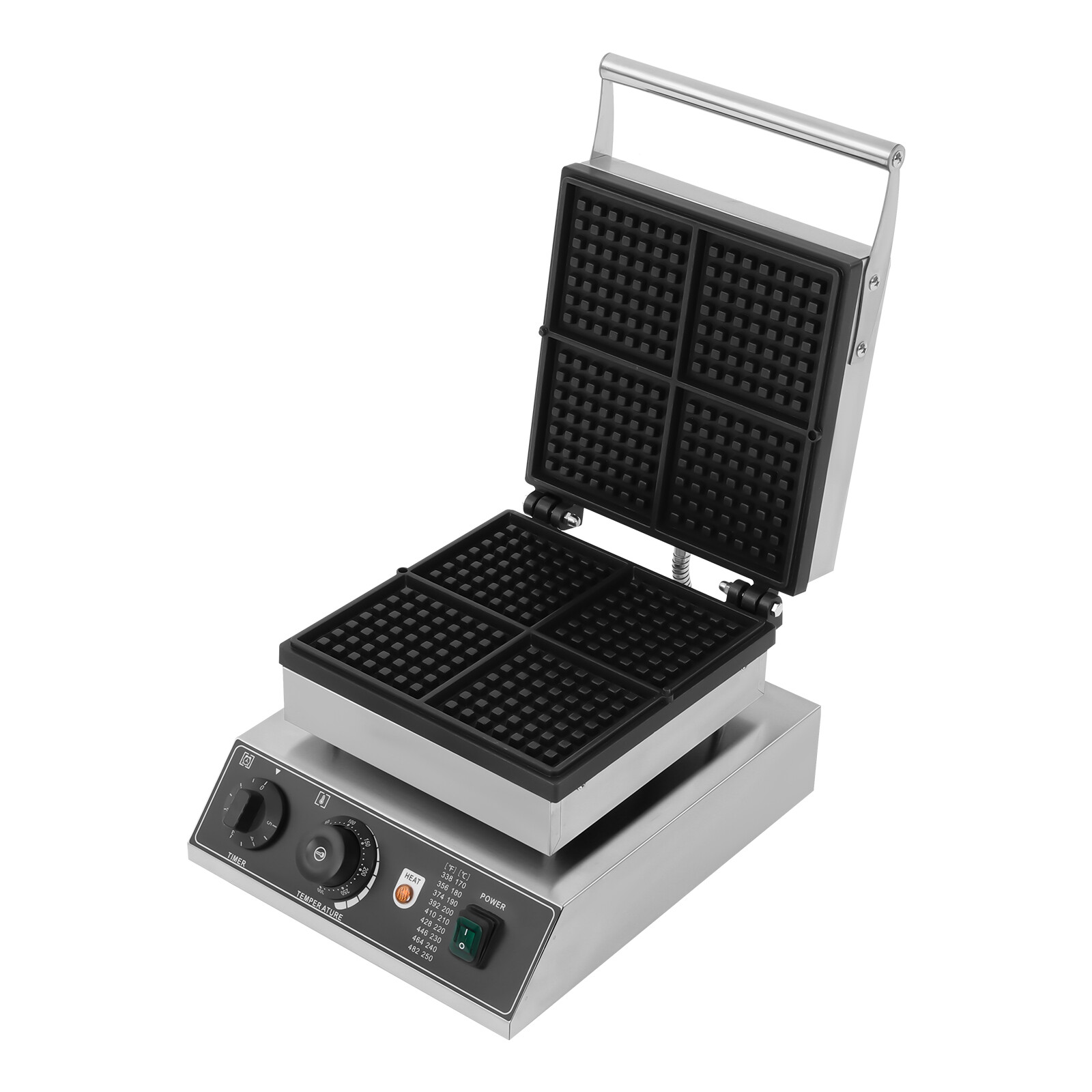 Commercial Electric Waffle Maker Belgian Waffle Baker Baking Machine Nonstick