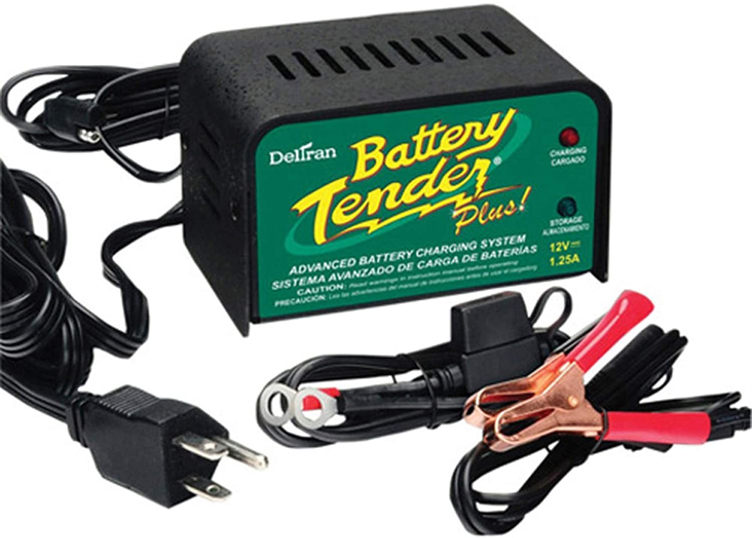 New # 021-0128 Deltran Battery Automatic Battery Charger Tender Plus 12V 1.25A