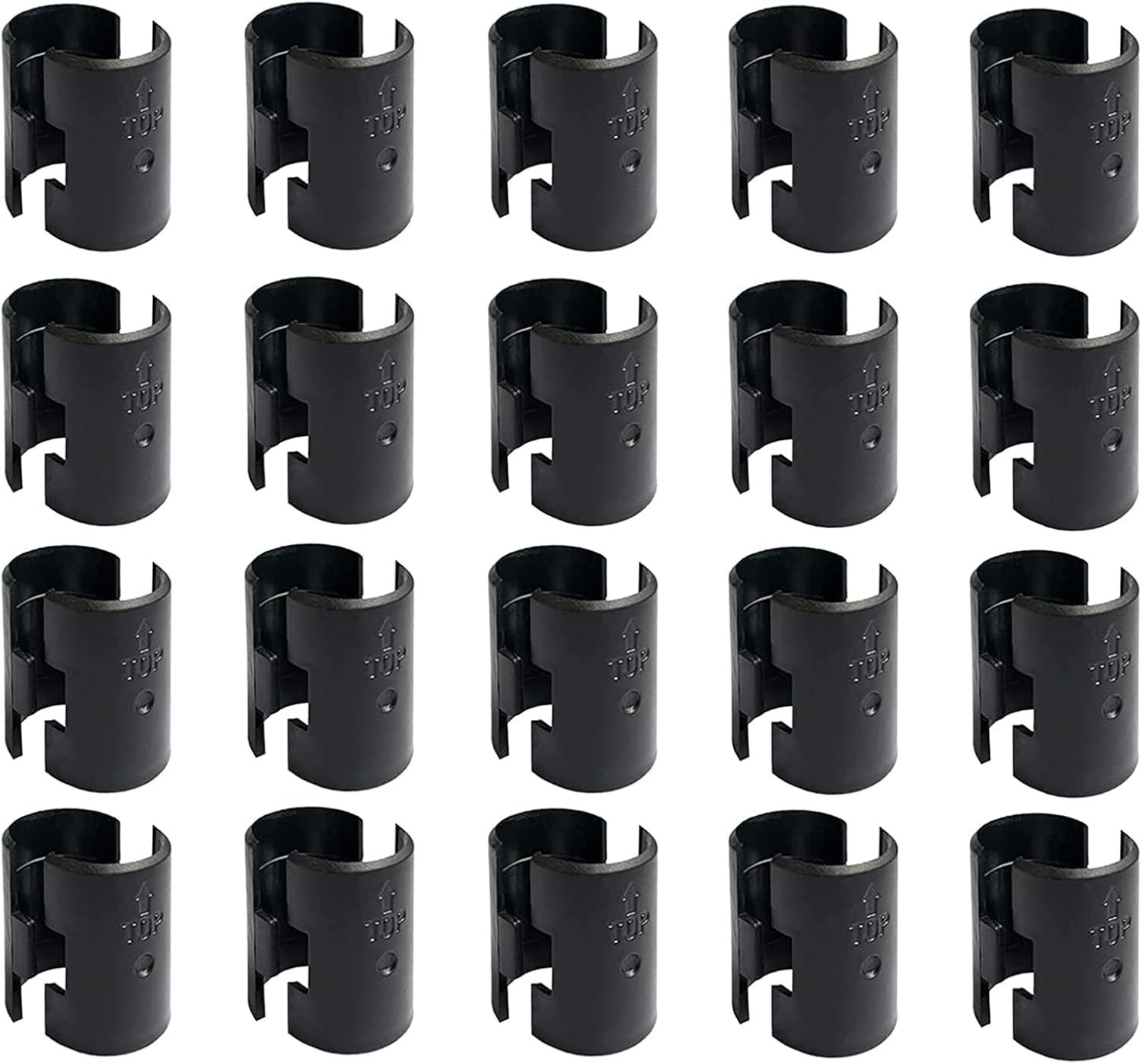 Wire Shelf Clips Shelving Split Sleeves Lock Metal Rack Fits 1" Post 8/40 Pieces