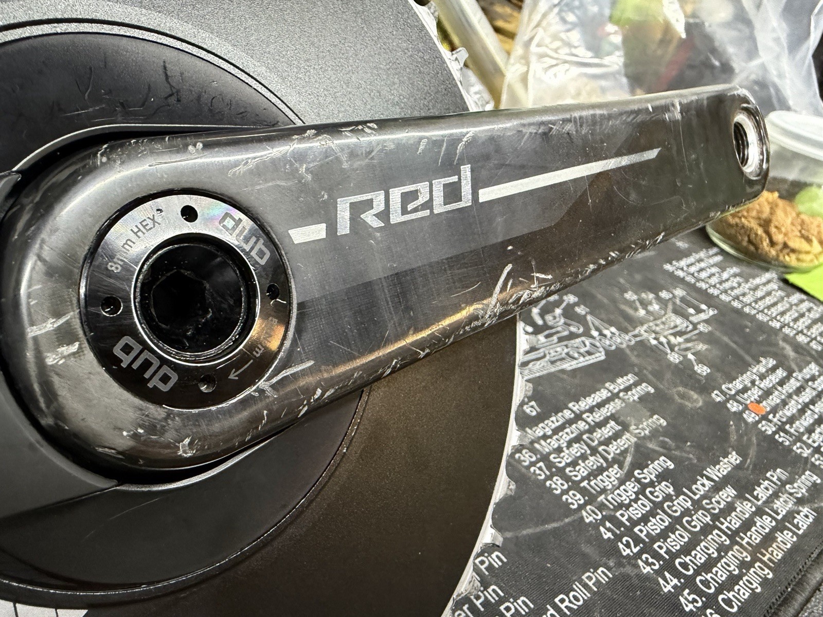 Sram Red AXS E1 Crank Arms With Quarq AXS Aero 1x Power Meter