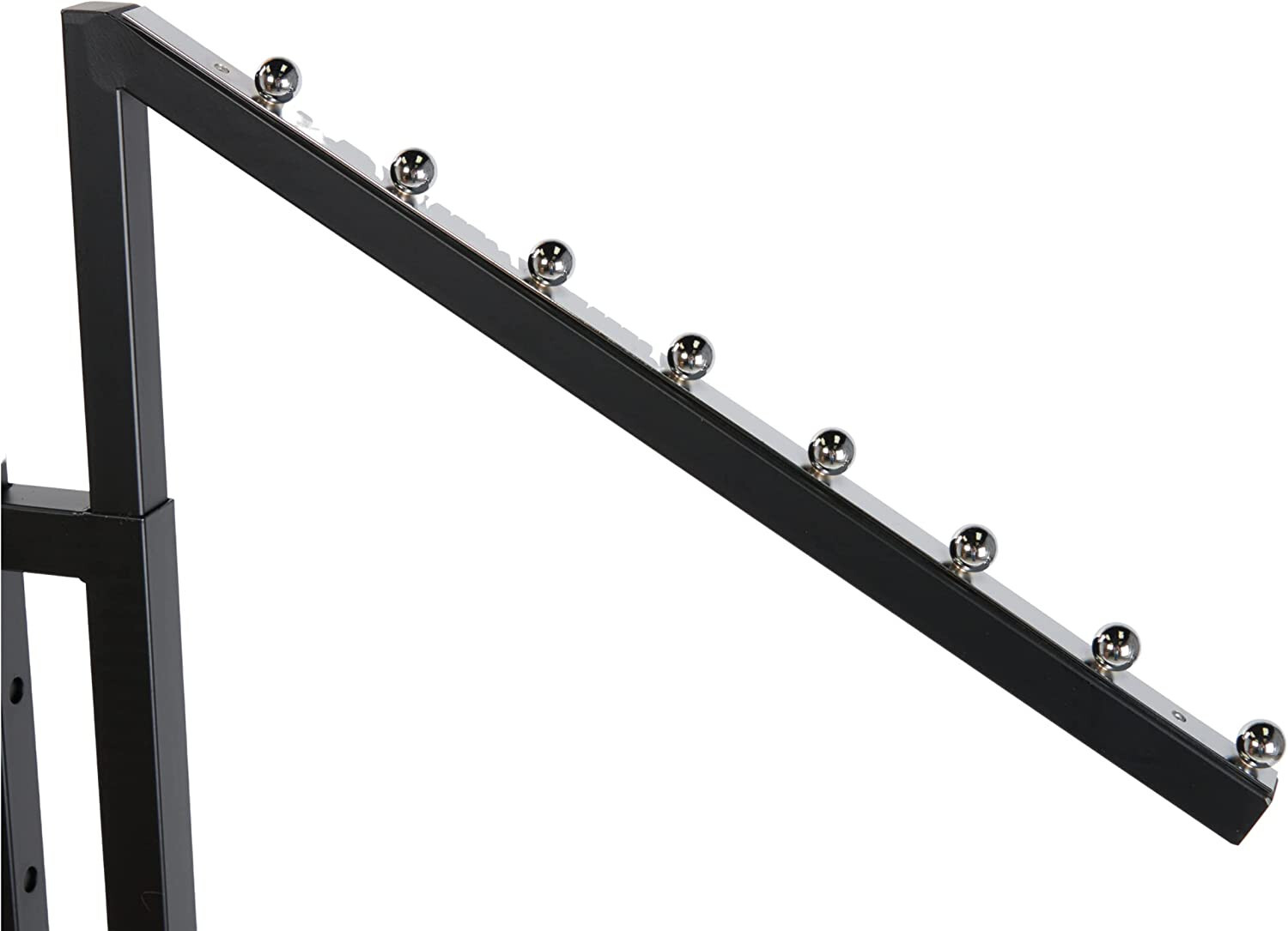 Clothing Rack Two 2 Way Slant Arms Clothes Black Adjustable Height 72" Retail