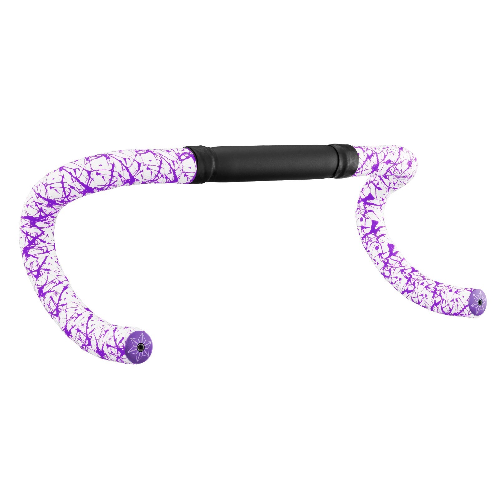 Supacaz Super Sticky Kush White Bar Tape Neon Purple Splat Grip Wrap-Authentic