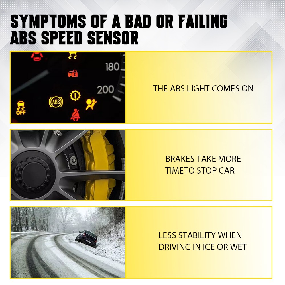 2pcs ABS Wheel Speed Sensor Front Rear Right & Left For Kia Sorento 2013-2014