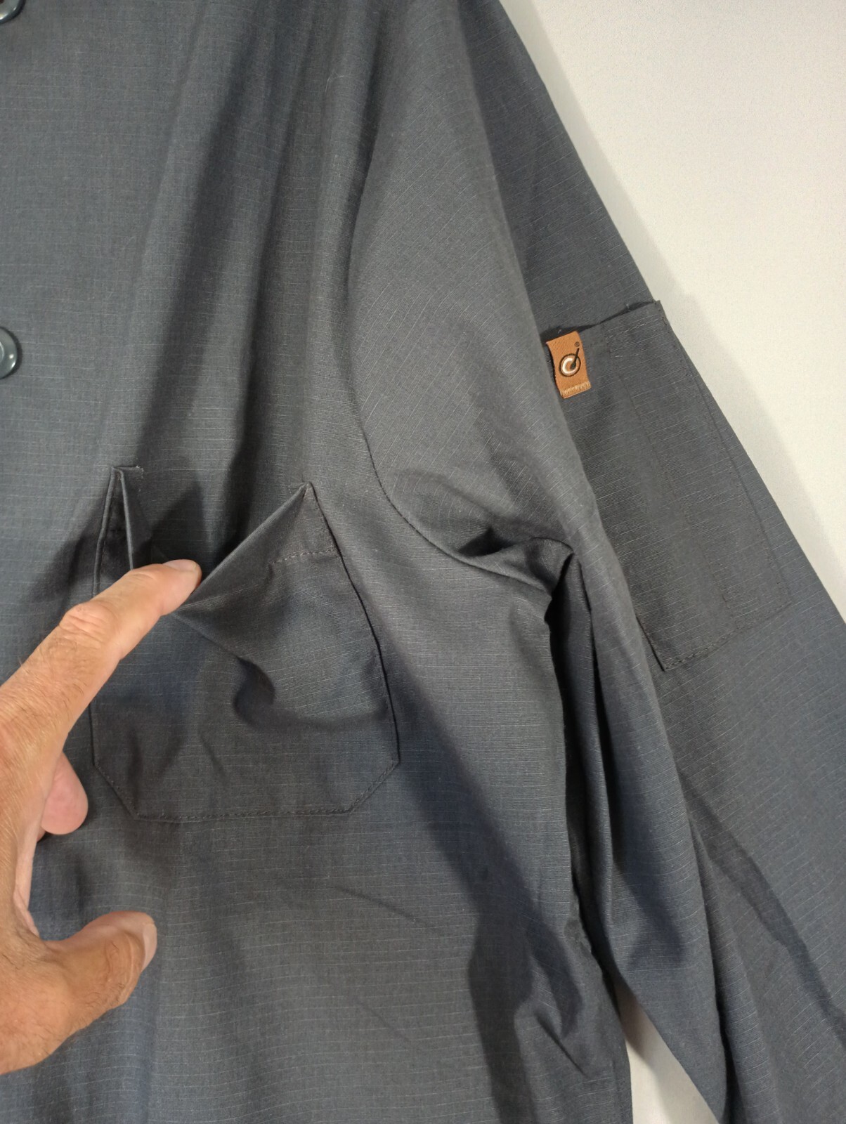 Chef Designs Charcoal Gray Traditional XL Cook Coat Multiple Button FAST Ship