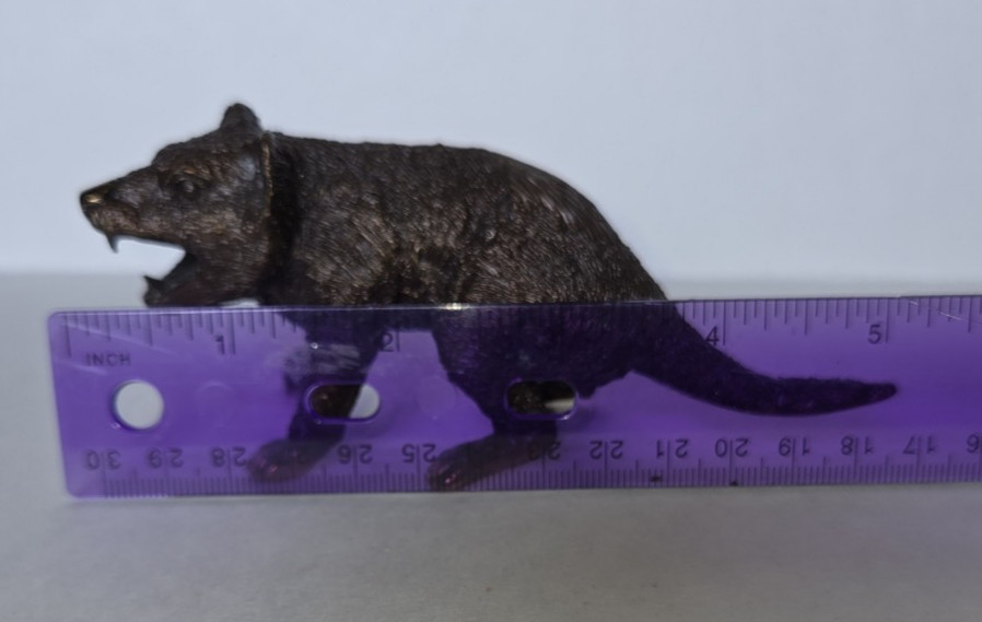 Eddie Wentorf Bronze Tasmanian Devil Sculpture Signed Art